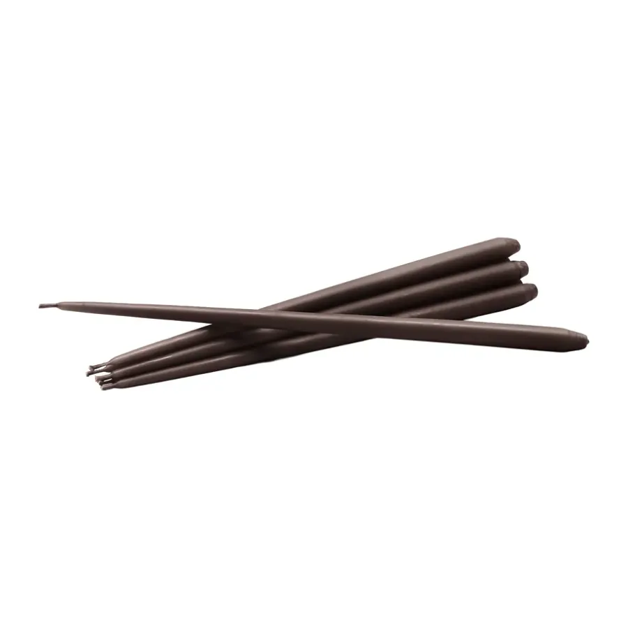 STOFF taps toelopende kaars by ester & erik 6-pack, Espresso< Kaarsen