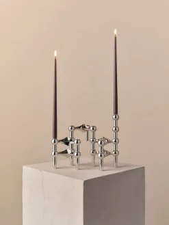 STOFF taps toelopende kaars by ester & erik 6-pack, Espresso< Kaarsen