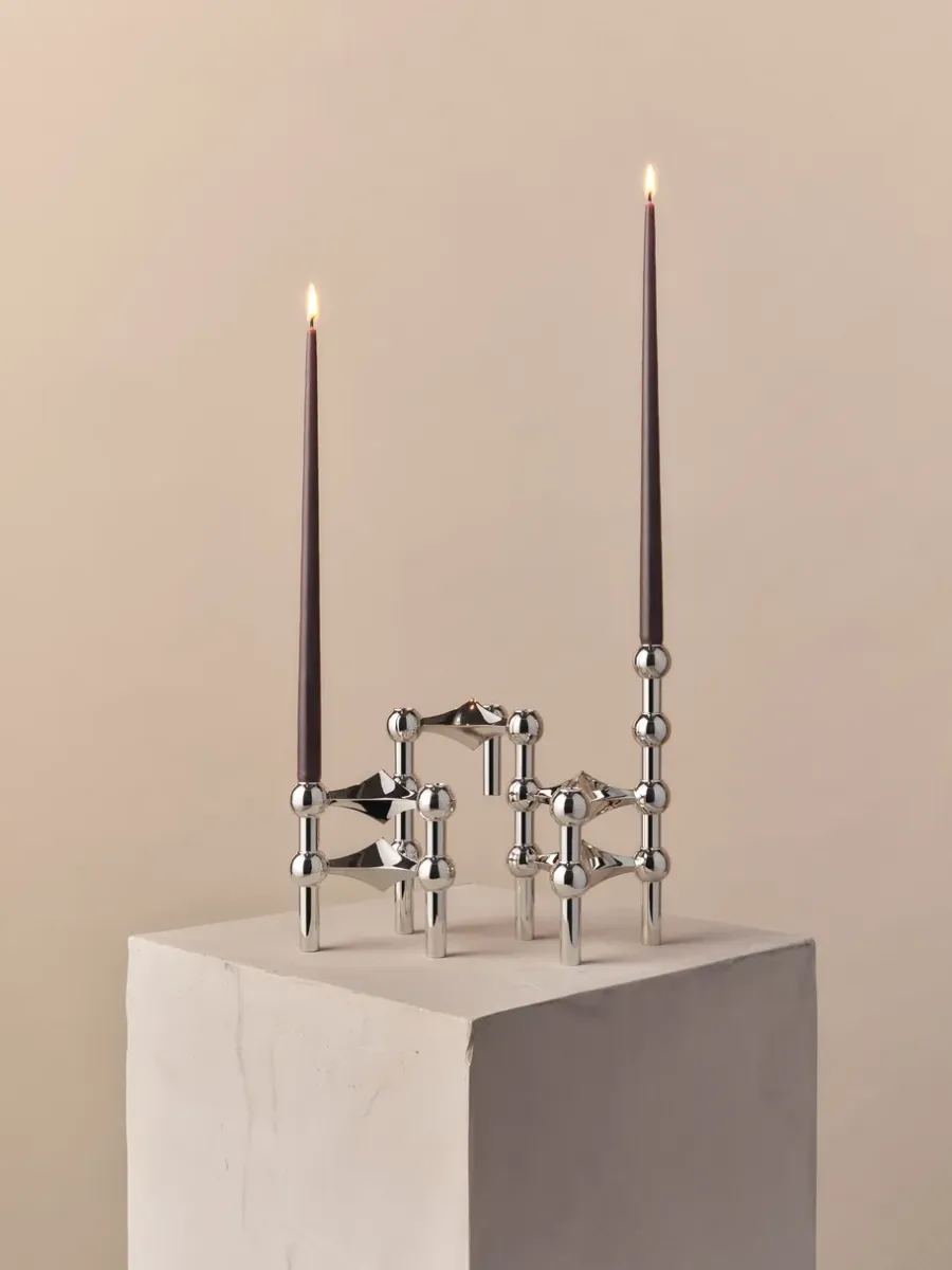 STOFF taps toelopende kaars by ester & erik 6-pack, Espresso< Kaarsen