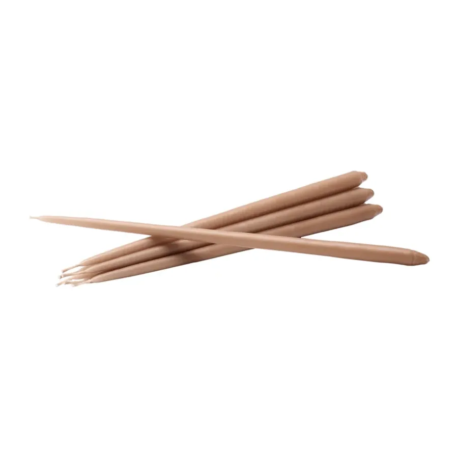 STOFF taps toelopende kaars by ester & erik 6-pack, Dusty rose< Kaarsen