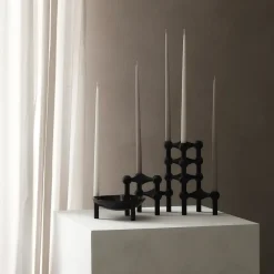 STOFF taps toelopende kaars by ester & erik 6-pack, Warm grey< Kaarsen