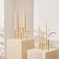 STOFF taps toelopende kaars by ester & erik 6-pack, Ginger< Kaarsen