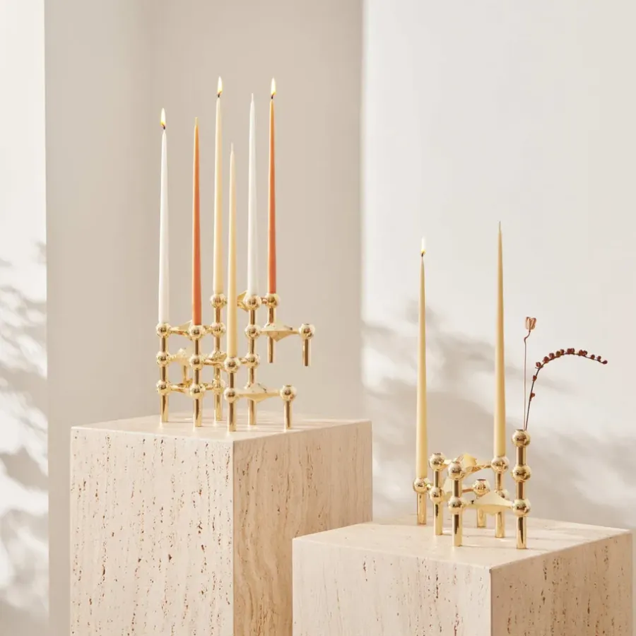 STOFF taps toelopende kaars by ester & erik 6-pack, Ginger< Kaarsen