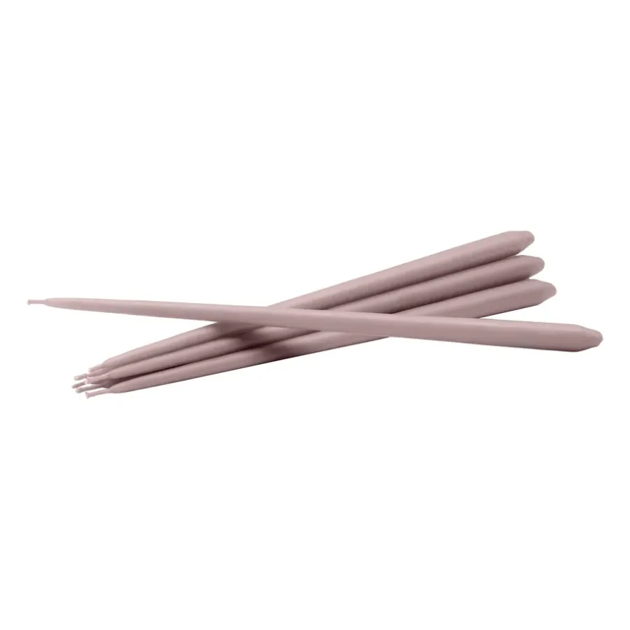 STOFF taps toelopende kaars by ester & erik 6-pack, Soft rose< Kaarsen
