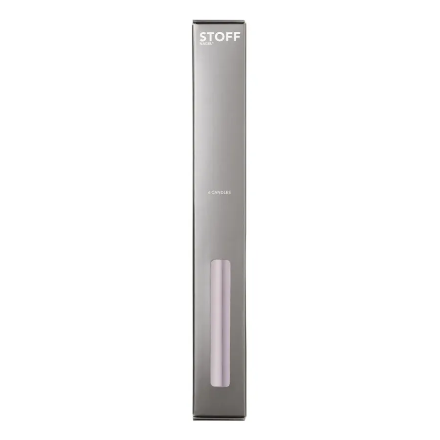 STOFF taps toelopende kaars by ester & erik 6-pack, Light lavender< Kaarsen