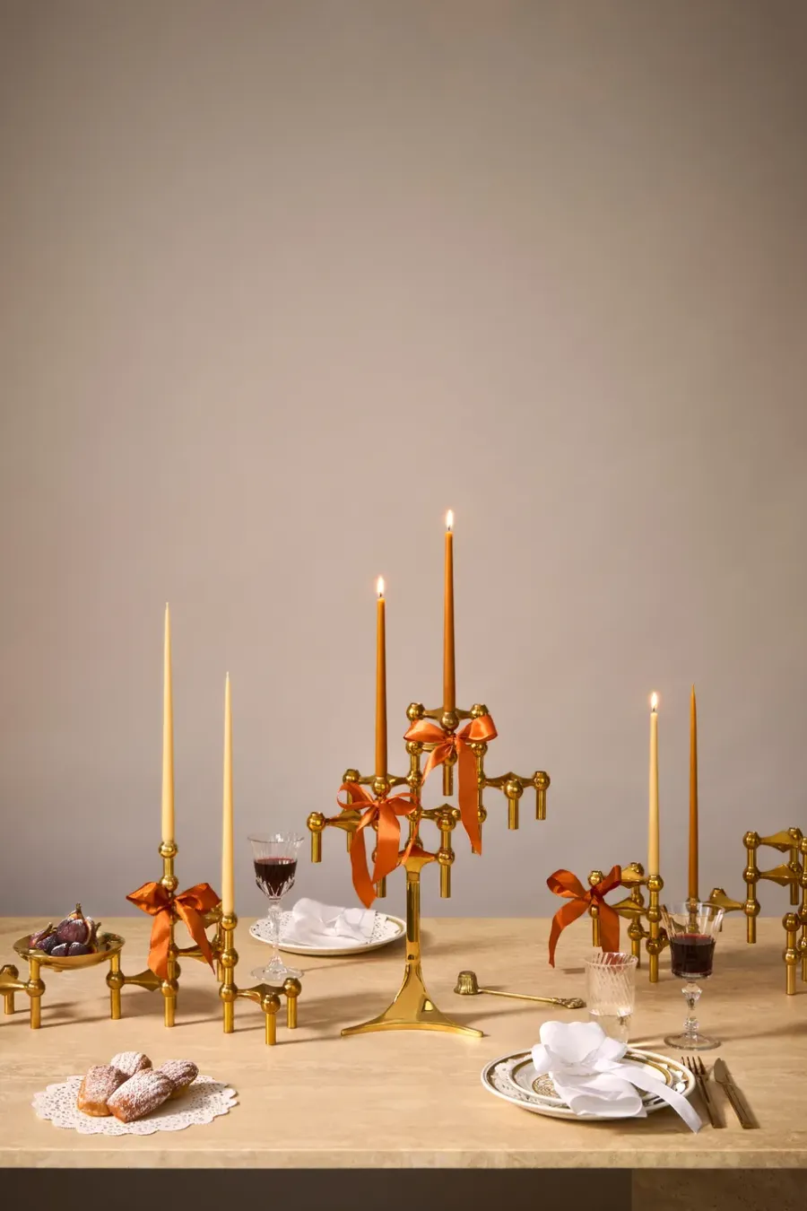 STOFF taps toelopende kaars by ester & erik 6-pack, Amber< Kaarsen