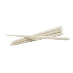 STOFF taps toelopende kaars by ester & erik 6-pack, Off-white< Kaarsen