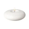 Scandi Living Stone waxinelichtjeshouder Ø13 cm, Wit< Kaarsenhouders & Kaarsenborden