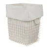 Mette Ditmer Store-it opbergmand met katoenen zak large, Sand< Opbergmanden