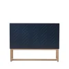 A2 Story Sideboard, middernachtblauw, witgeolied eikenhouten onderstel< Ladekasten & Dressoirs