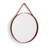 HAY Strap Mirror spiegel Ø70 cm, Red< Ronde Spiegels|Wandspiegels