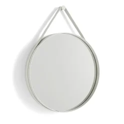 HAY Strap Mirror spiegel, Light grey< Wandspiegels|Ronde Spiegels