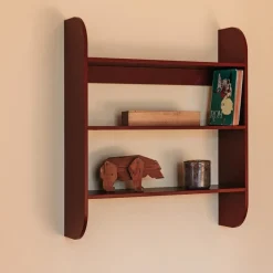 TÔNN furniture Strapats wandplank 62x73,6 cm, Burgundy< Planken & Planksystemen