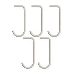 String j-haak 5-pack, Beige< Haken & Hangers