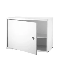 String kast met deur, wit, 58x30 cm< Kasten & Vitrines