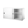 String kast met schuifdeur, wit, 78x30 cm< Kasten & Vitrines