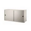 String kast met schuifdeur, beige, 78x30 cm< Kasten & Vitrines