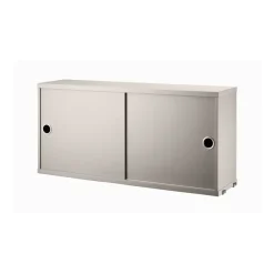 String kast met schuifdeur, Beige, 78x20 cm< Kasten & Vitrines