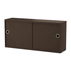 String kast met schuifdeur, Donker eiken, 78x20 cm< Kasten & Vitrines