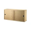 String kast met schuifdeur, eik, 78x20 cm< Kasten & Vitrines