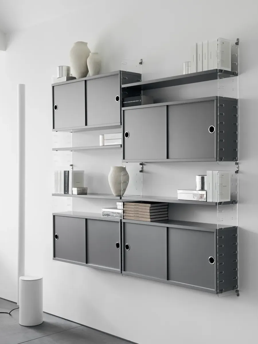 String kast met schuifdeur, eik, 78x20 cm< Kasten & Vitrines