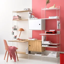 String mediaplank, wit, 58x47 cm< Planken & Planksystemen