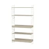 String metalen plank, beige, 78x30 cm, lage rand< Opbergoplossingen Voor De Kinderkamer