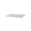 String metalen plank, beige, 58x30 cm, lage rand< Planken & Planksystemen