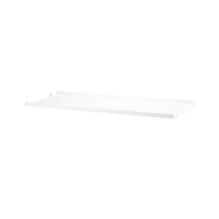 String metalen plank, wit, 78x30 cm, lage rand< Planken & Planksystemen