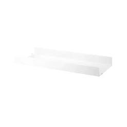 String metalen plank, wit, 78x30 cm, hoge rand< Planken & Planksystemen