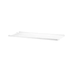 String metalen plank, wit, 78x20 cm, lage rand< Planken & Planksystemen