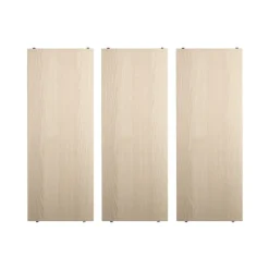 String plank, essenhout, 78x30 cm, 3-pack< Planken & Planksystemen