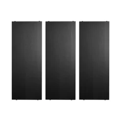 String plank, essenhout zwarte beits, 78x30 cm, 3-pack< Planken & Planksystemen