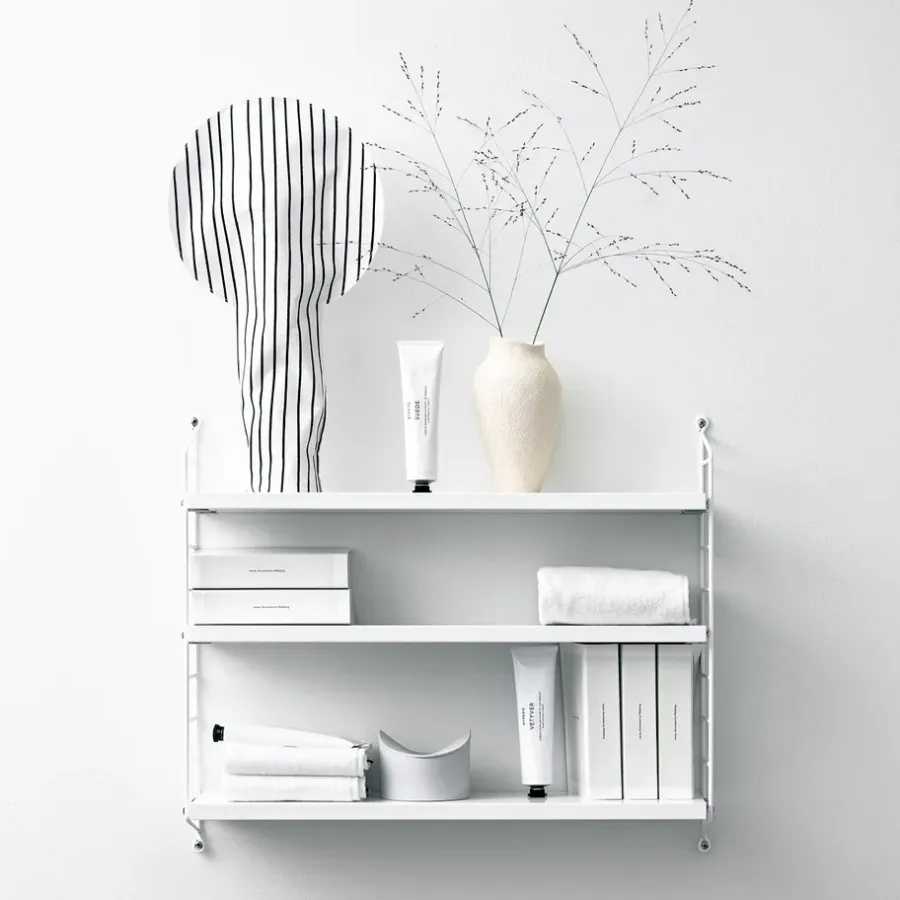 String Pocket boekenplank wit, wit< Planken & Planksystemen