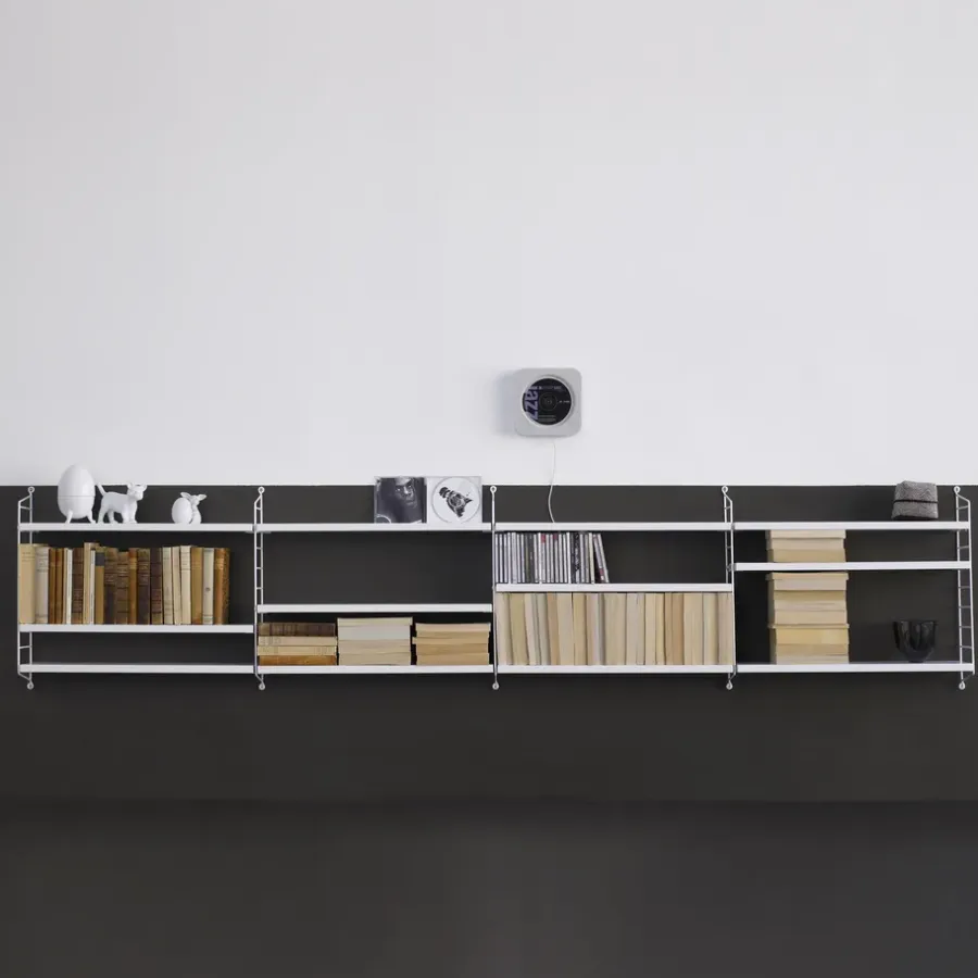 String Pocket boekenplank wit, wit< Planken & Planksystemen