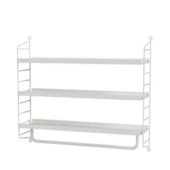 String Pocket boekenplank metaal, Wit< Planken & Planksystemen