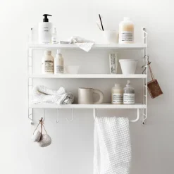 String Pocket boekenplank metaal, Wit< Planken & Planksystemen