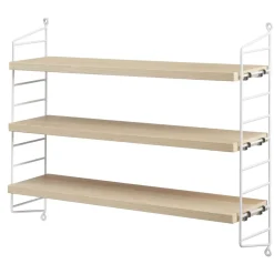 String Pocket boekenplank essen-wit, essen-wit< Planken & Planksystemen