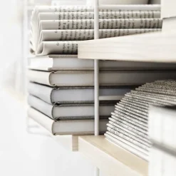 String Pocket boekenplank essen-wit, essen-wit< Planken & Planksystemen