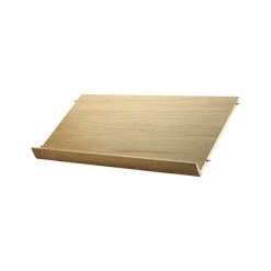 String tijdschriftenrek hout, eik, 78x30 cm< Tijdschriftenrekken