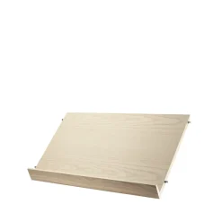 String tijdschriftenrek hout, essenfineer, 58x30 cm< Tijdschriftenrekken