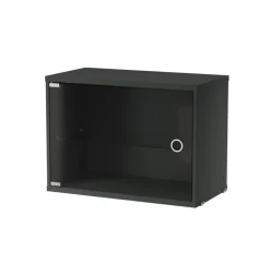String vitrinekast, Donkergrijs, 58x30 cm< Kasten & Vitrines