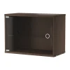 String vitrinekast, Donker eiken, 58x30 cm< Kasten & Vitrines