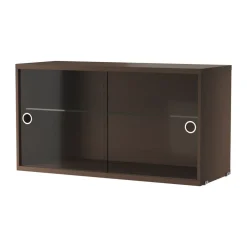 String vitrinekast, Donker eiken, 78x30 cm< Kasten & Vitrines