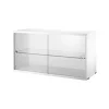 String vitrinekast, Wit, 78x30 cm< Kasten & Vitrines