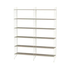 String vloerpaneel, beige, 200x30 cm, 2-pack< Planken & Planksystemen