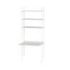 String vloerpaneel, wit, 200x30 cm, 2-pack< Planken & Planksystemen