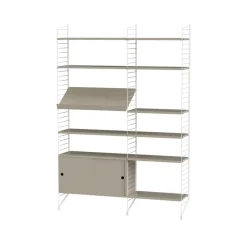 String vloerpaneel, wit, 200x30 cm, 2-pack< Planken & Planksystemen