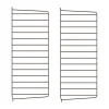 String wandpaneel, Donkerbruin, 75x30 cm, 2-pack< Planken & Planksystemen