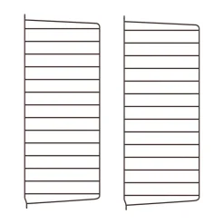 String wandpaneel, Donkerbruin, 75x30 cm, 2-pack< Planken & Planksystemen